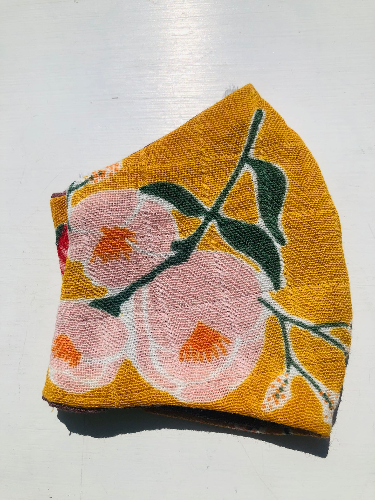 ヘミマァセット　 小物　ヘアゴム　手縫いマスク　布製　スローファッション　ハンドメイド　2451