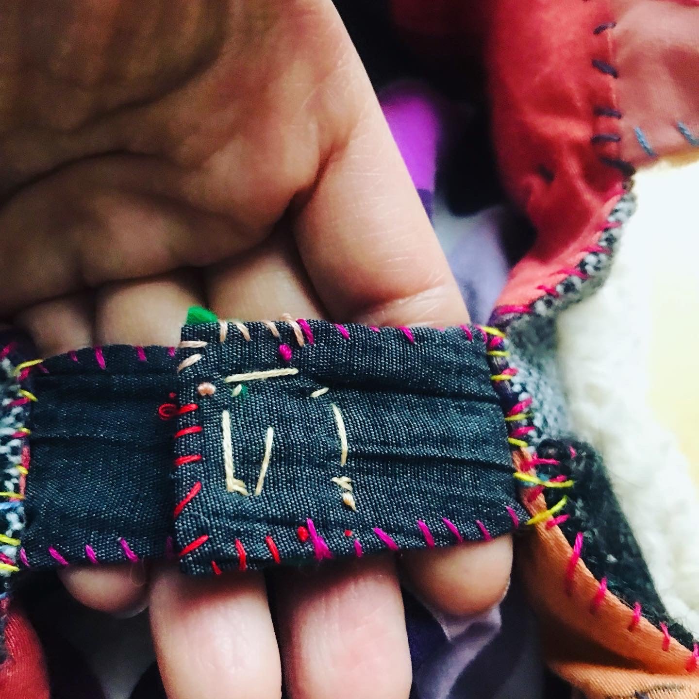 Håndsyet stoftaske, slow fashion, håndlavet, 1922