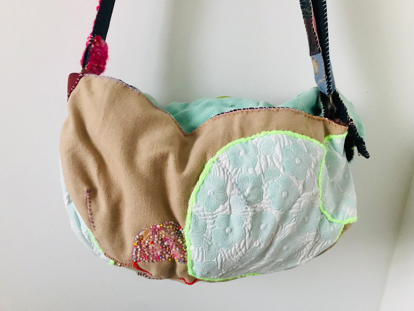 Bag Hand-sewn bag Pochette Fabric Slow fashion Handmade 1933