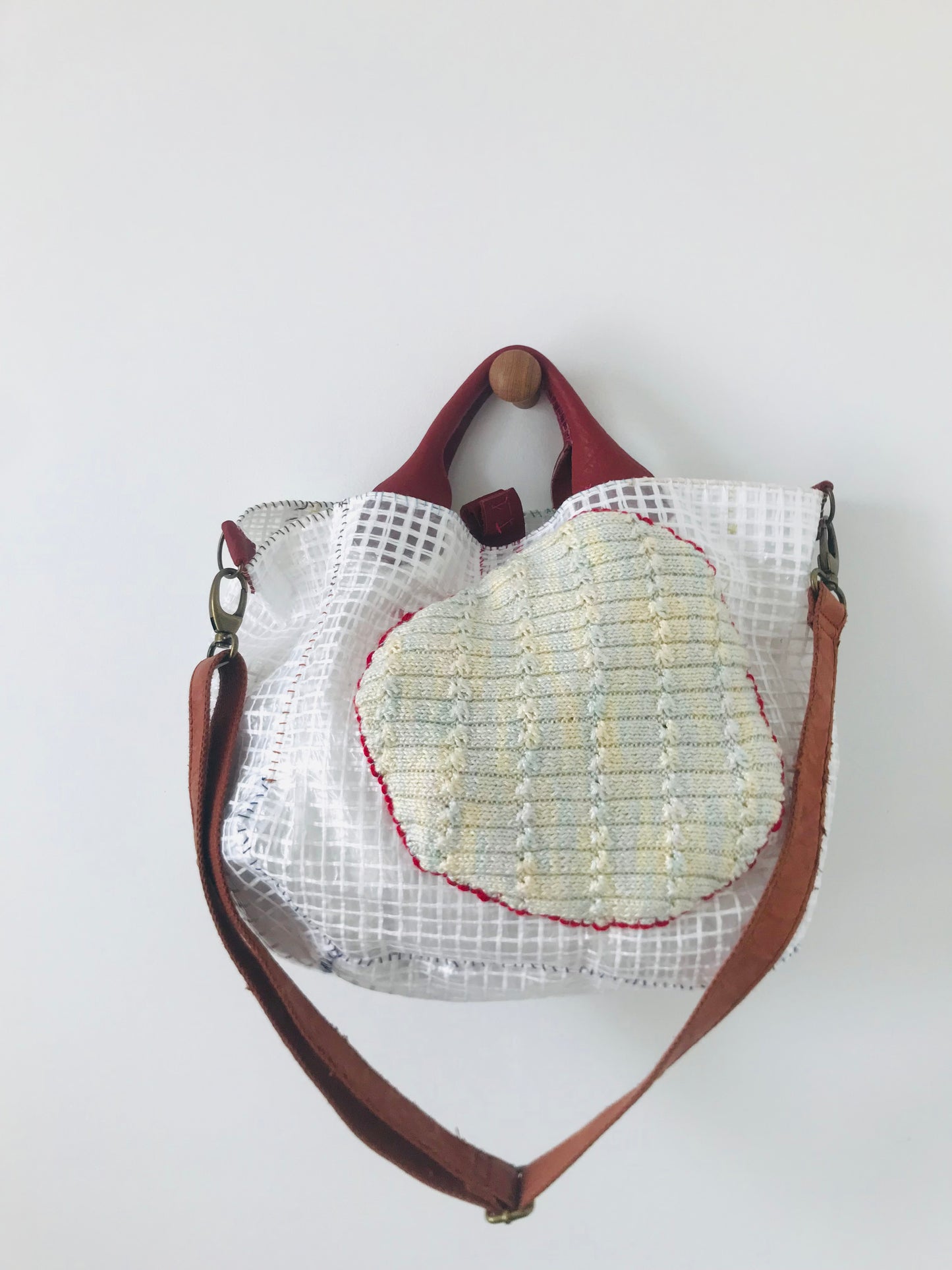 Bag   手縫いのバッグ　布製　スローファッション　ハンドメイド　2032