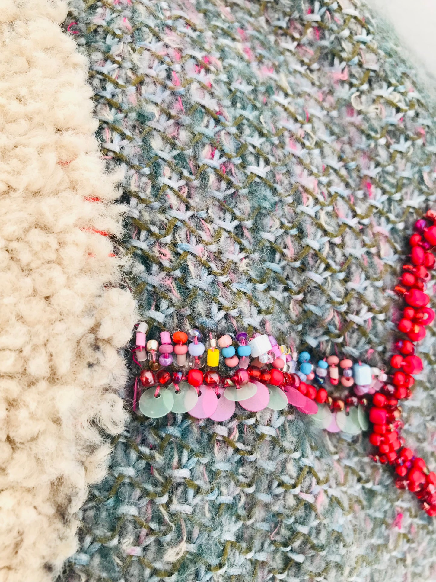 Bag   手縫いのバッグ　  布製　スローファッション　ハンドメイド　1891