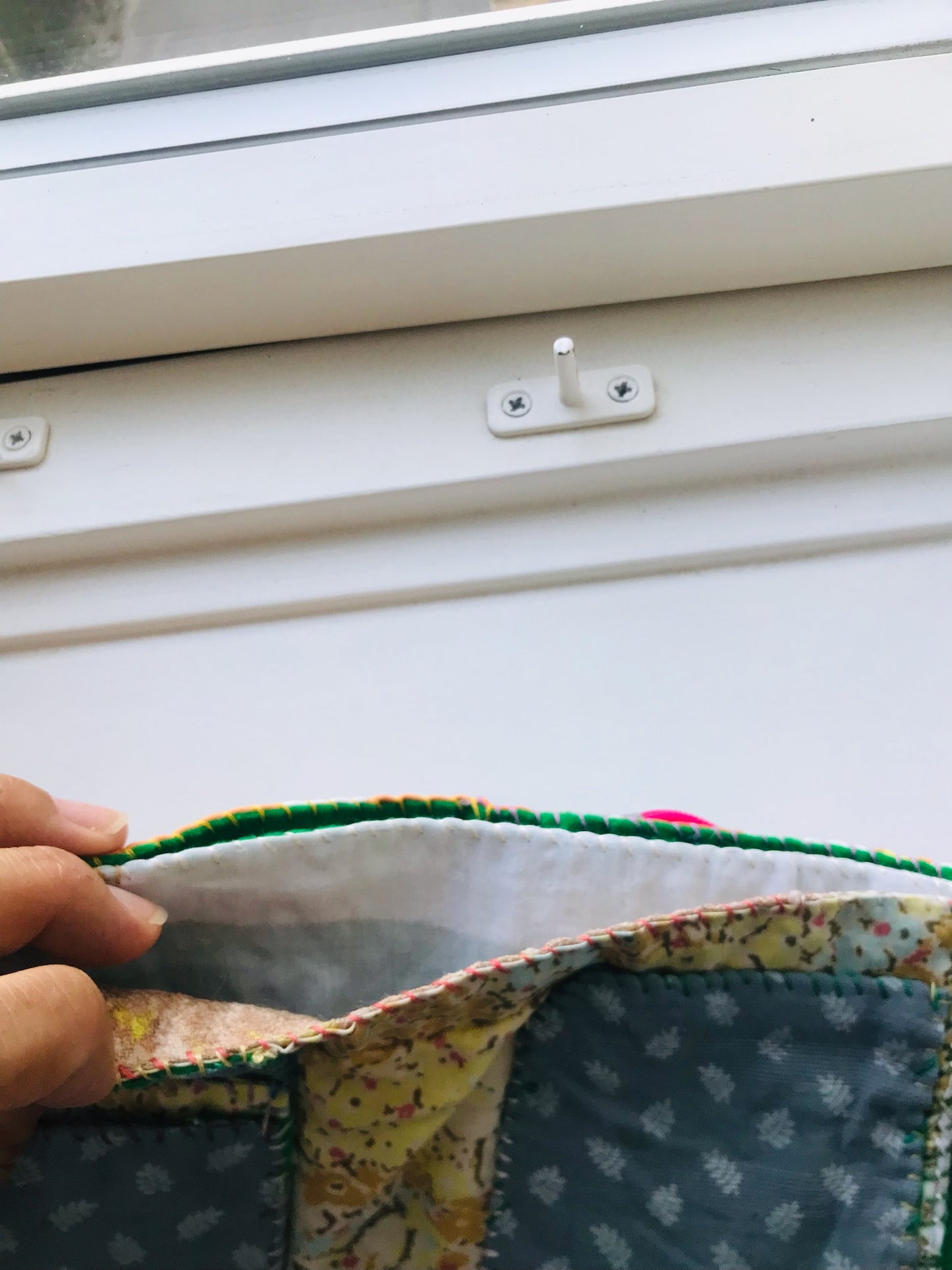 Wallet Fabric Wallet Handmade Hand-sewn Embroidered Patchwork Bi-fold 2072