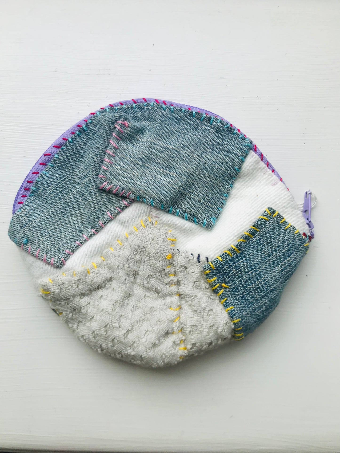 Coin case, beads, hand-sewn, embroidered, cloth, coin purse, handmade, 2040