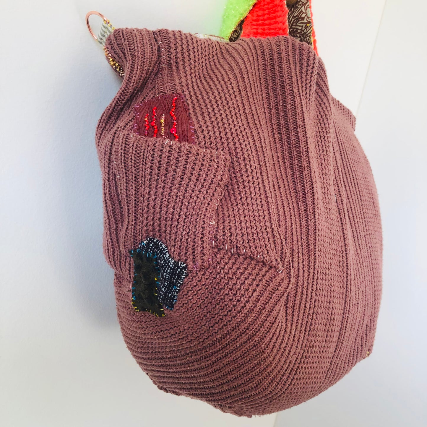 Bag 手縫いのバッグ 布製　トートバッグ　スローファッション　ハンドメイド　2410