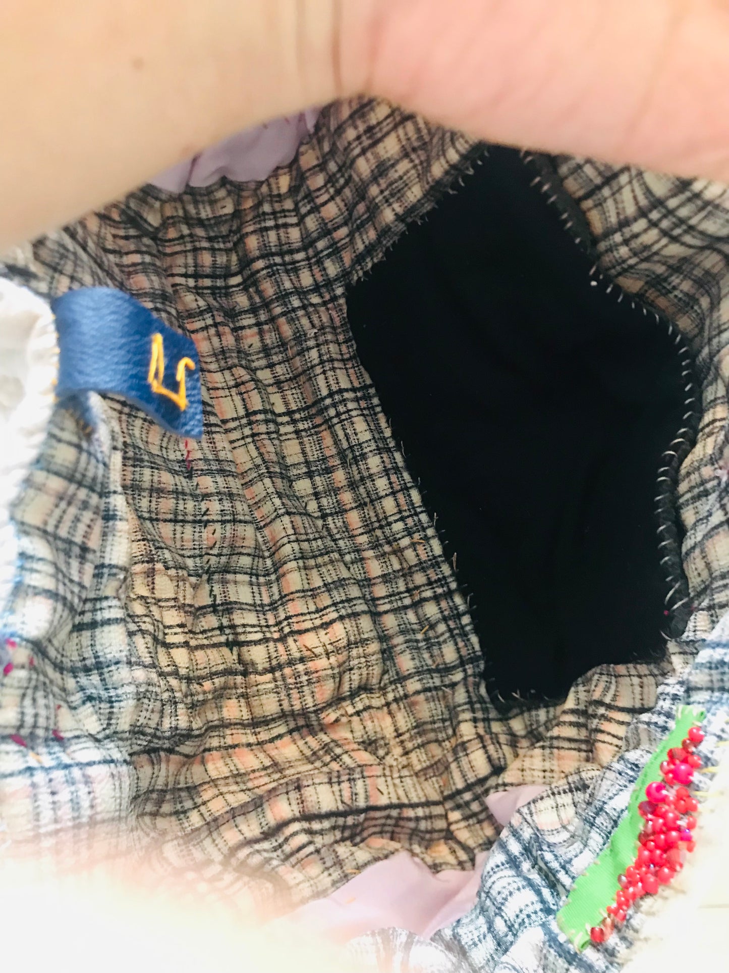 Bag Hand-sewn bag Fabric Slow fashion Handmade 2029