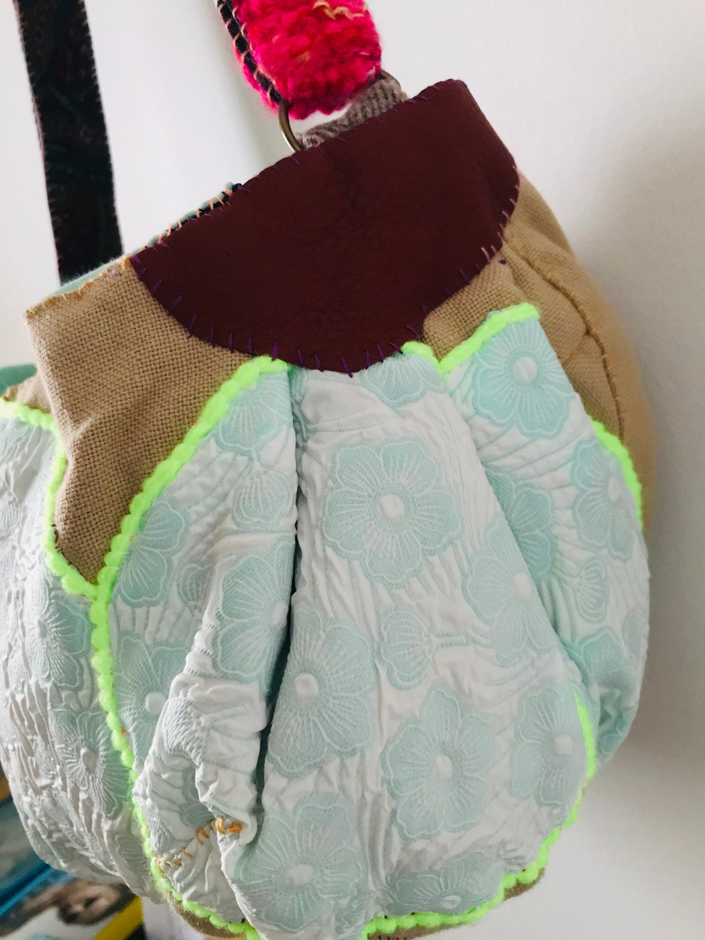 Bag Hand-sewn bag Pochette Fabric Slow fashion Handmade 1933