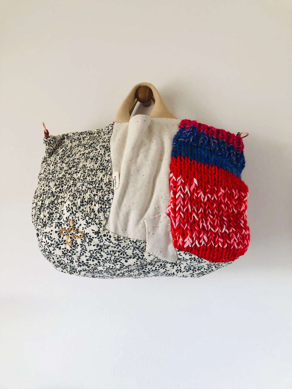 Bag, Hand-stitched bag, Fabric, Tote bag, Slow fashion, Handmade, 2544