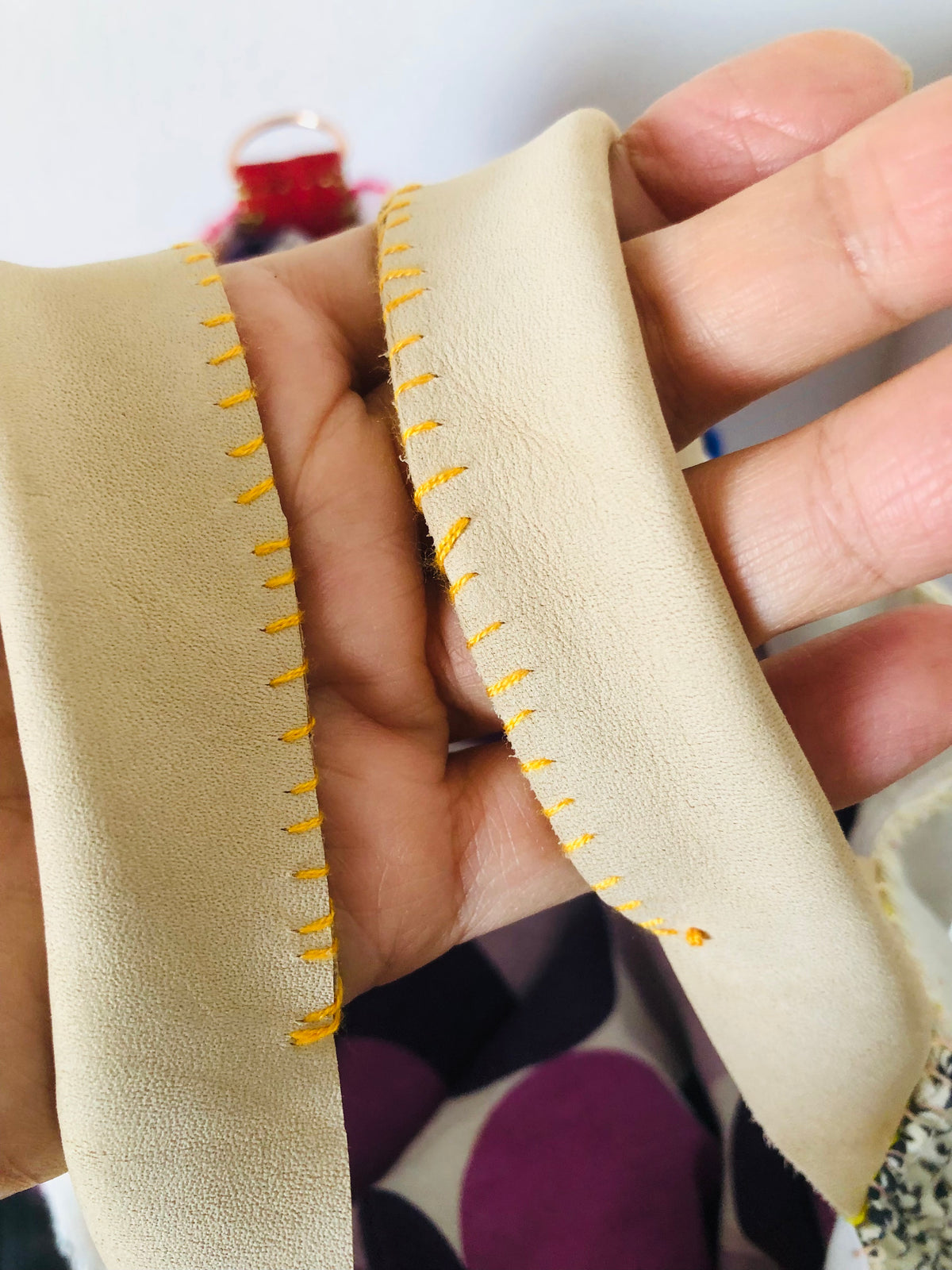 Bag, Hand-stitched bag, Fabric, Tote bag, Slow fashion, Handmade, 2544