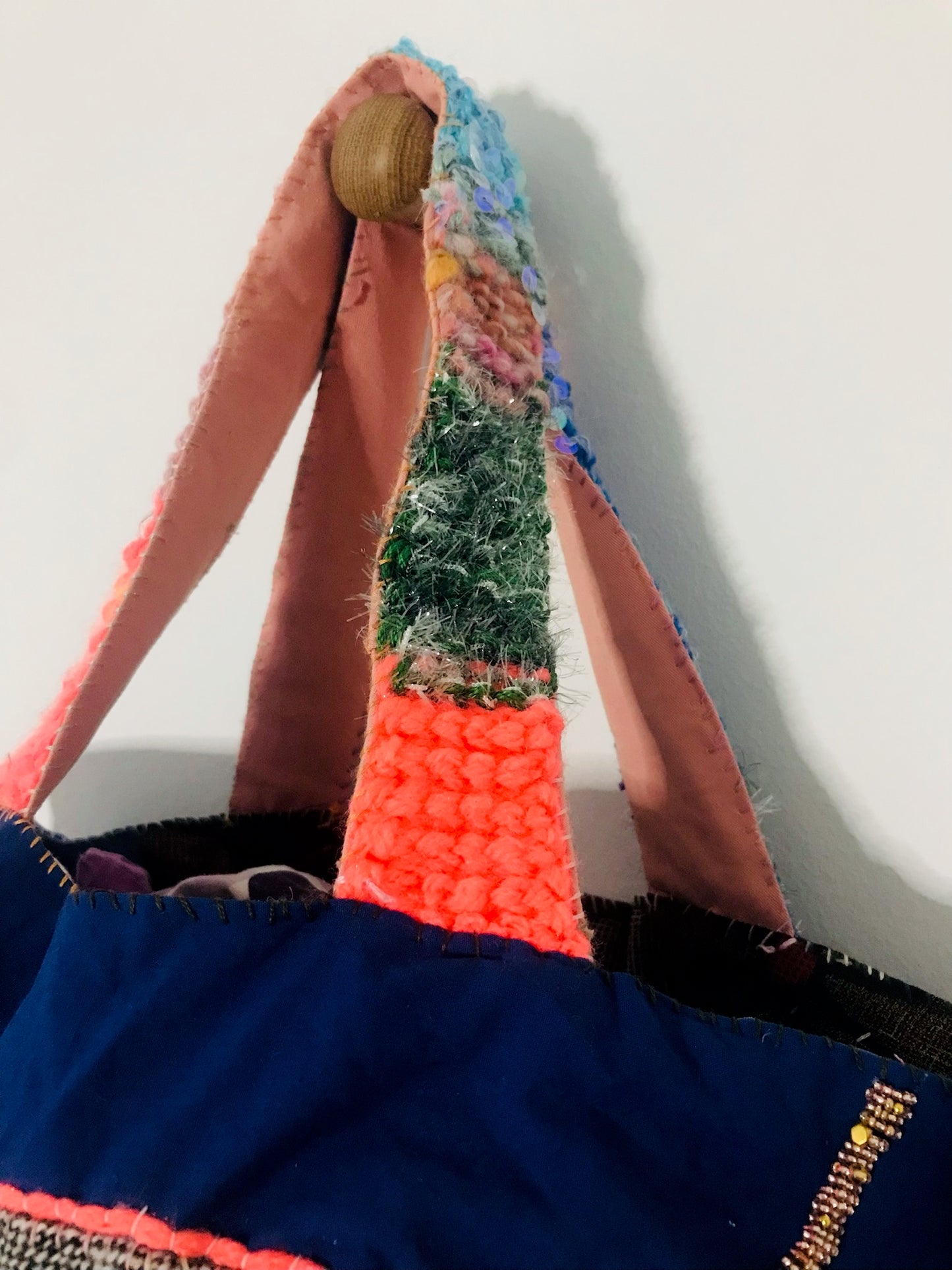 Håndsyet stoftaske, slow fashion, håndlavet, 1906