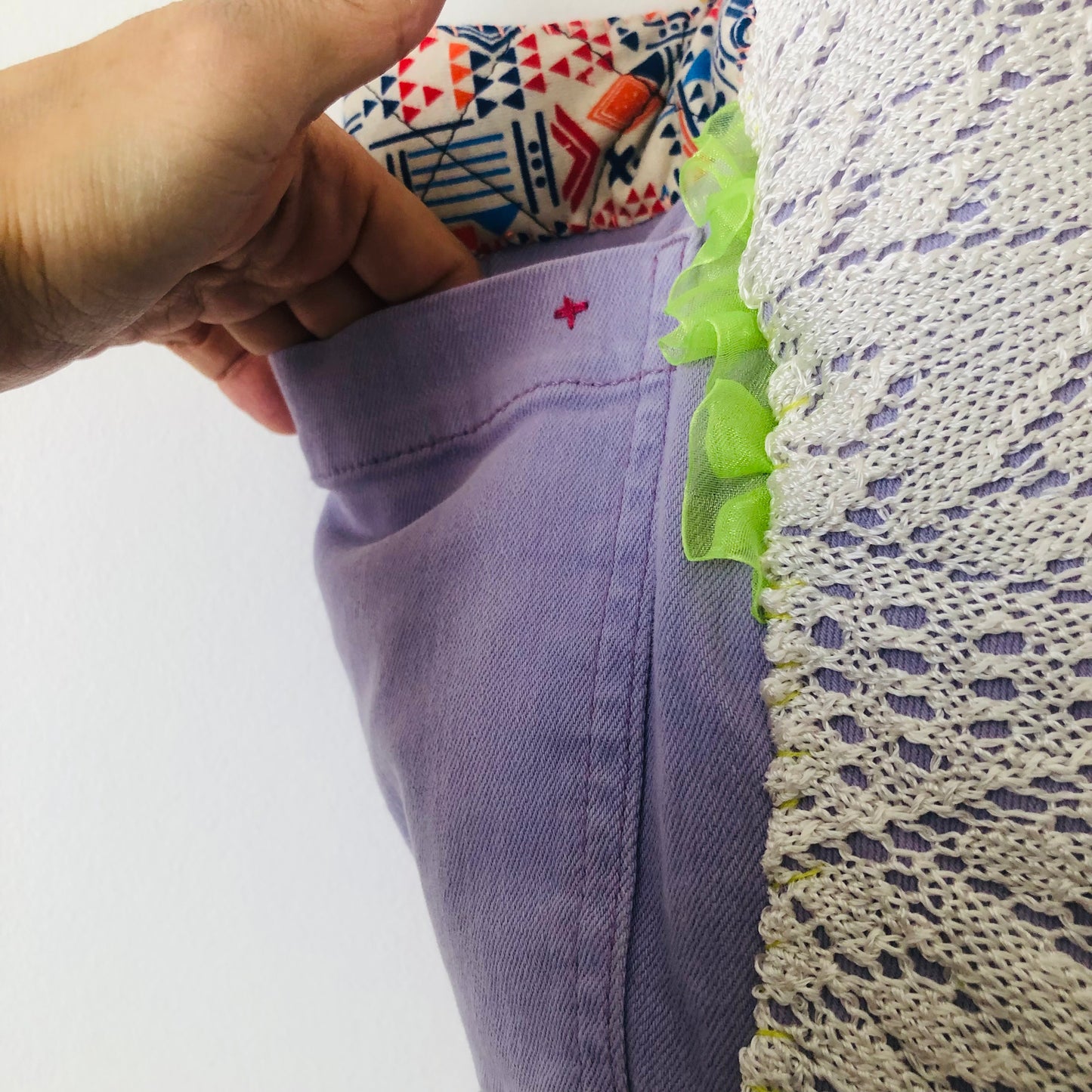 Bag Hand-sewn cloth tote bag Slow fashion Handmade 2423