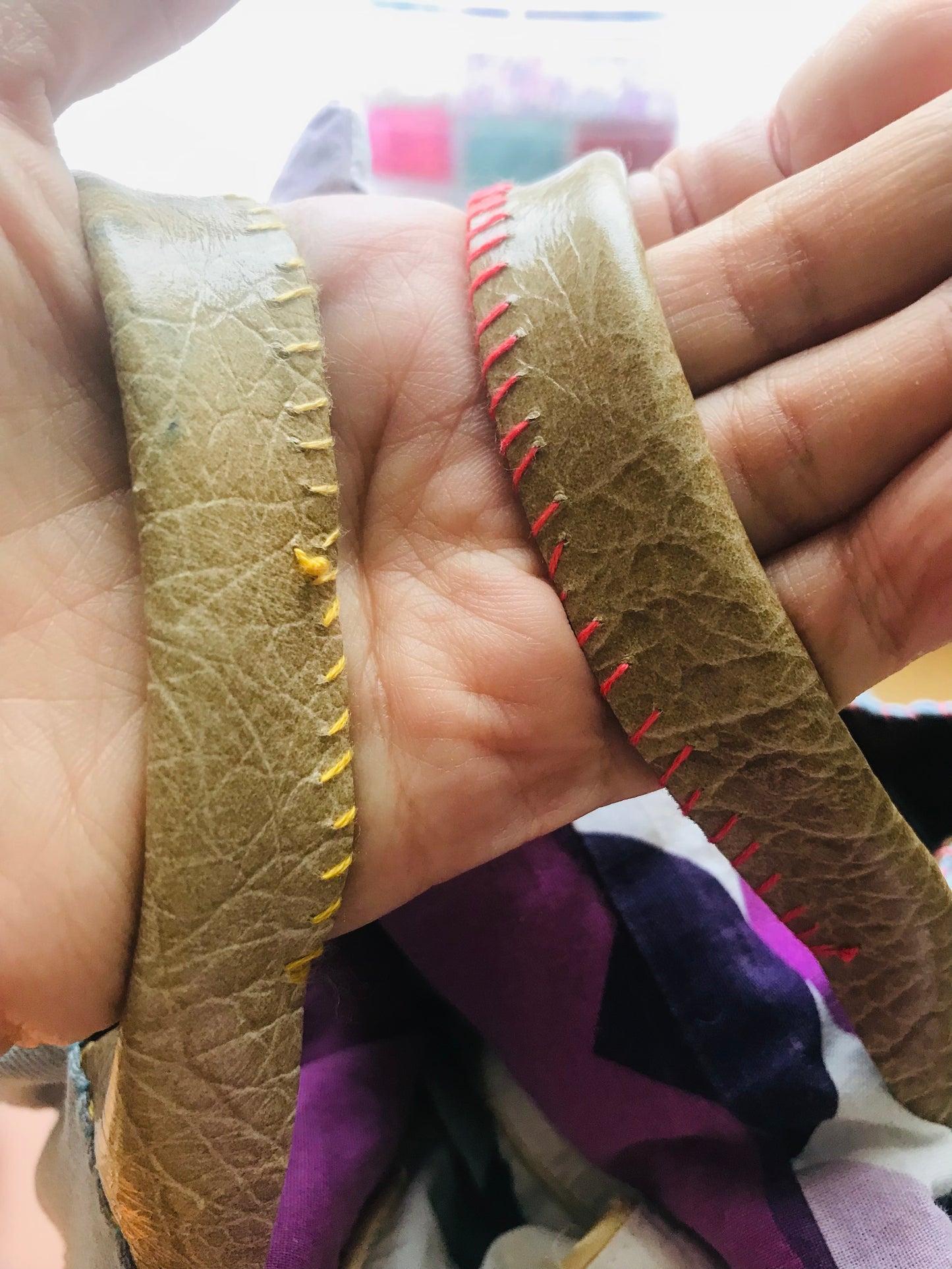 Bag   手縫いのバッグ　  布製　スローファッション　ハンドメイド　1925