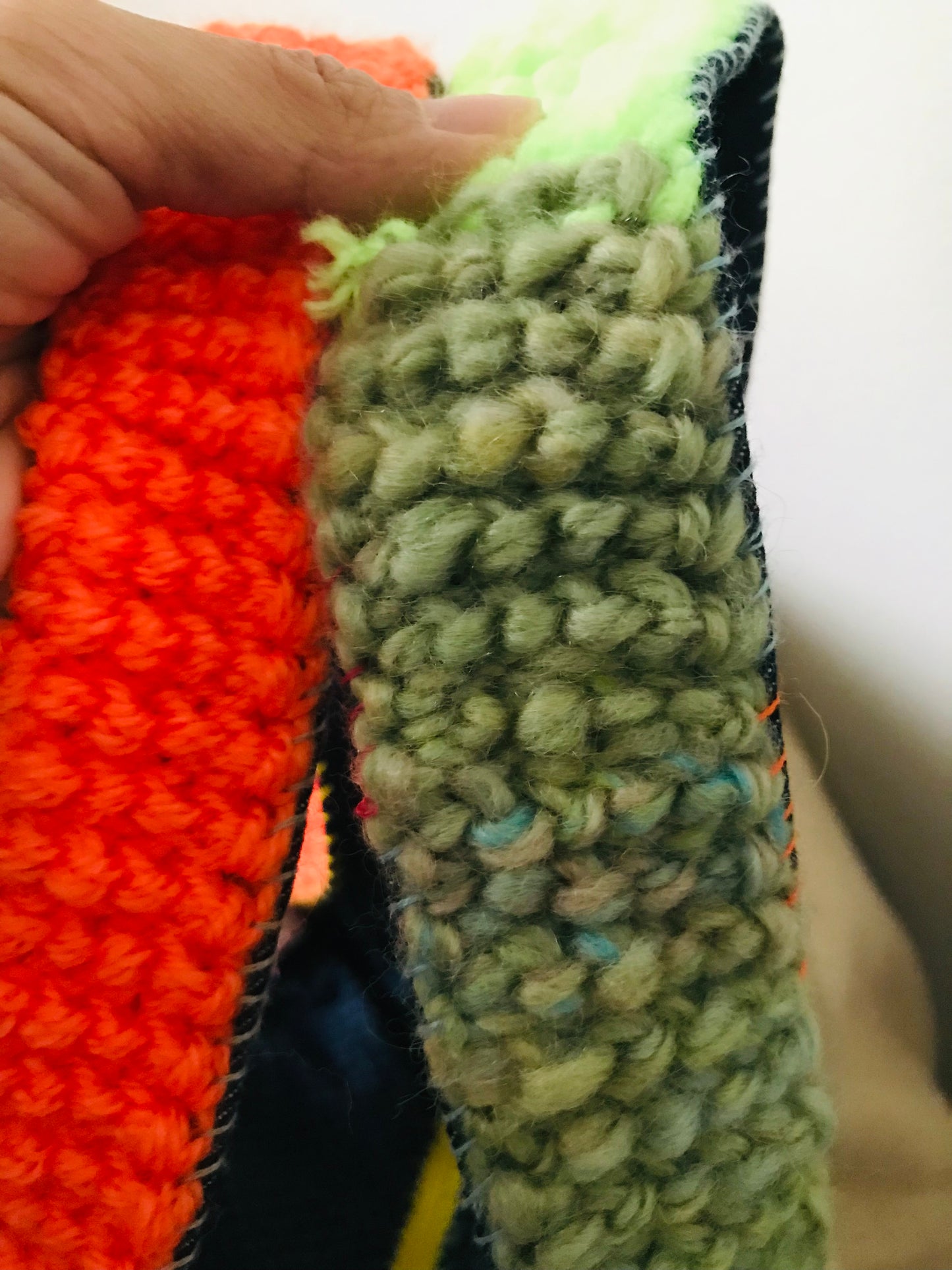 Bag   手縫いのバッグ　  布製　スローファッション　ハンドメイド　1890