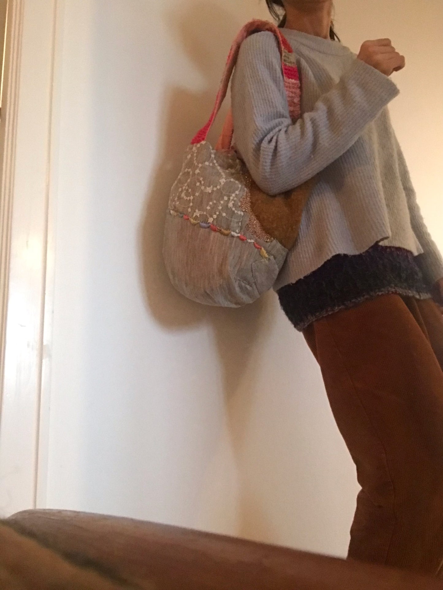 Bag Hand-sewn bag Fabric Slow fashion Handmade 1924