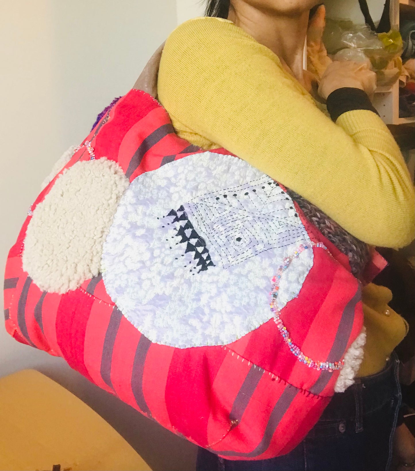 Bag Hand Sewn Bag Fabric Slow Fashion Handmade 1865