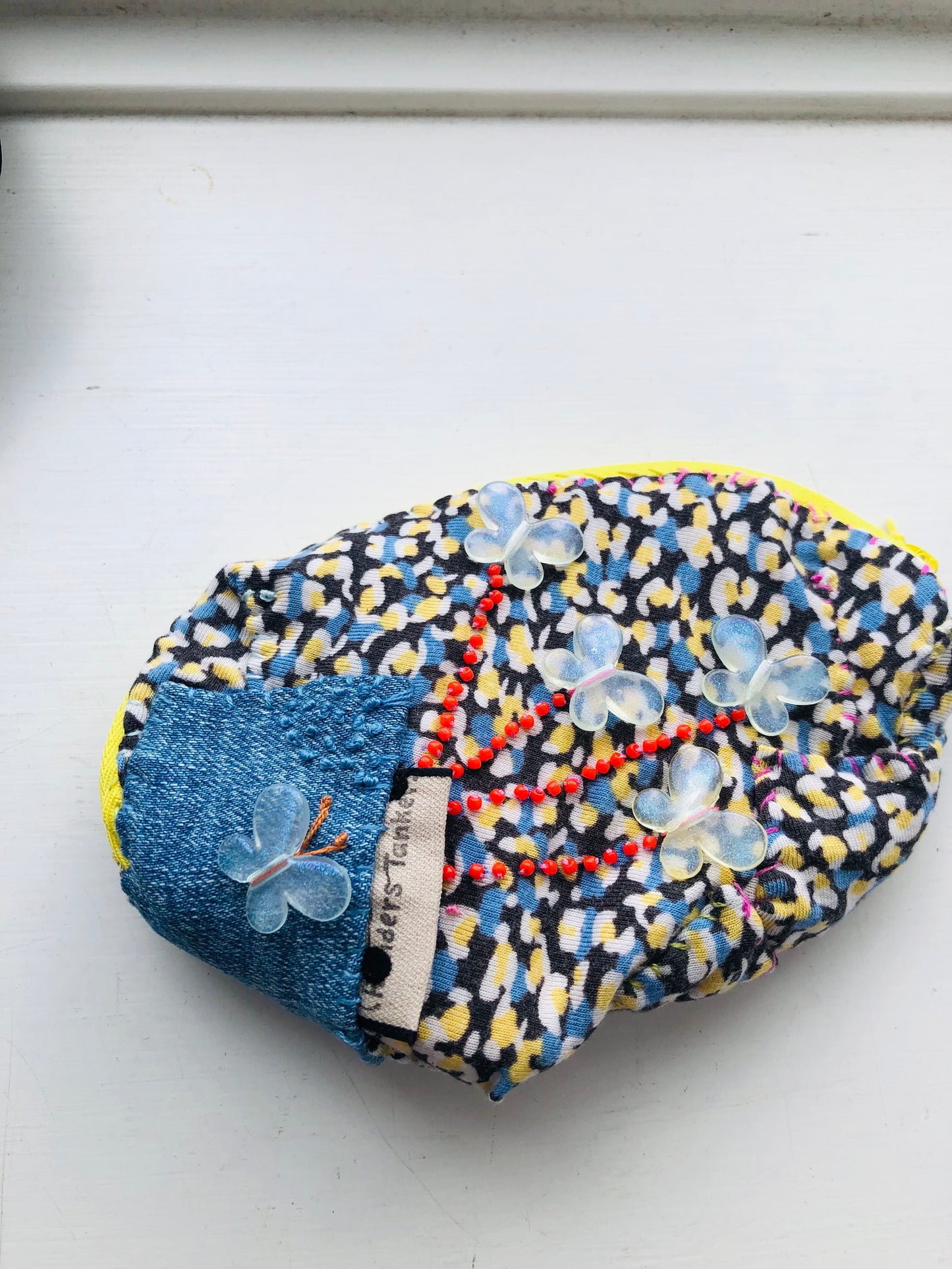 coin-purse, accessory case, card case, fabric, coin case, slow fashion, coin purse, handmade, 2484