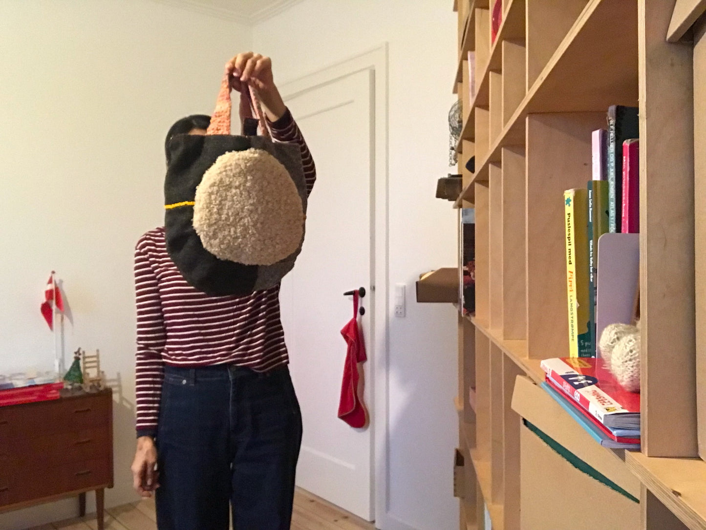 Håndsyet stoftaske, slow fashion, håndlavet, 1922