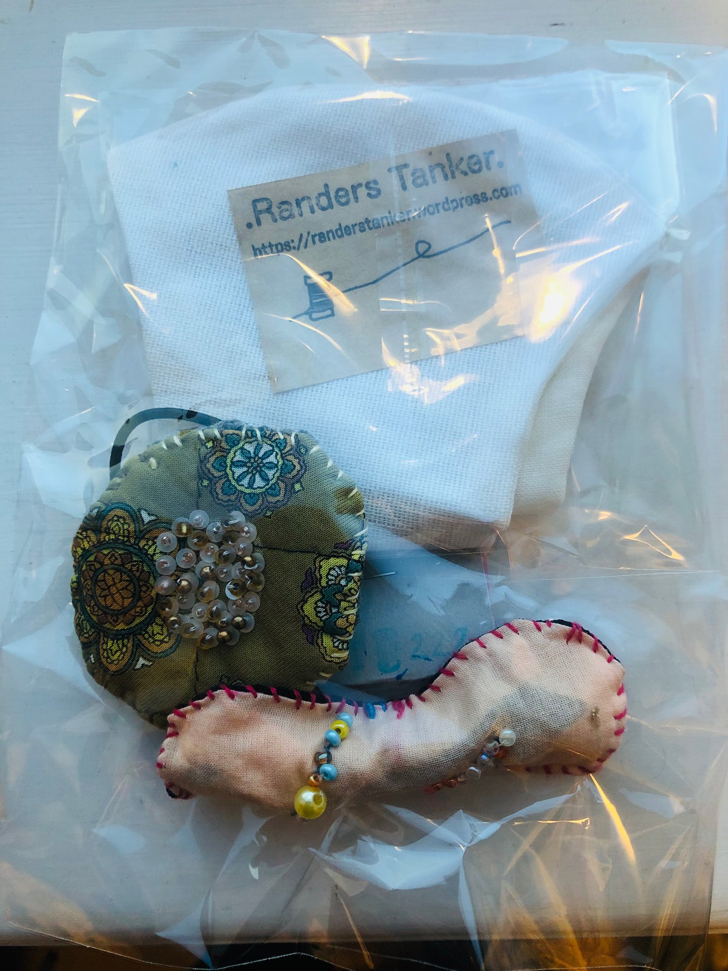 ヘミマァセット　 小物　ヘアゴム　手縫いマスク　布製　スローファッション　ハンドメイド　2453