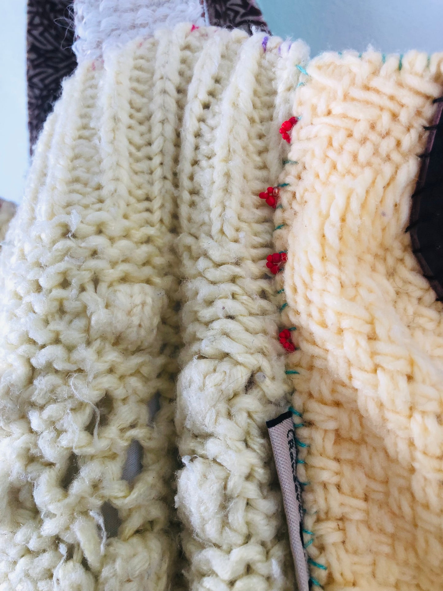 Bag 手縫いのバッグ　布製　トートバッグ　スローファッション　ワンハンドルバッグ　ハンドメイド　2409