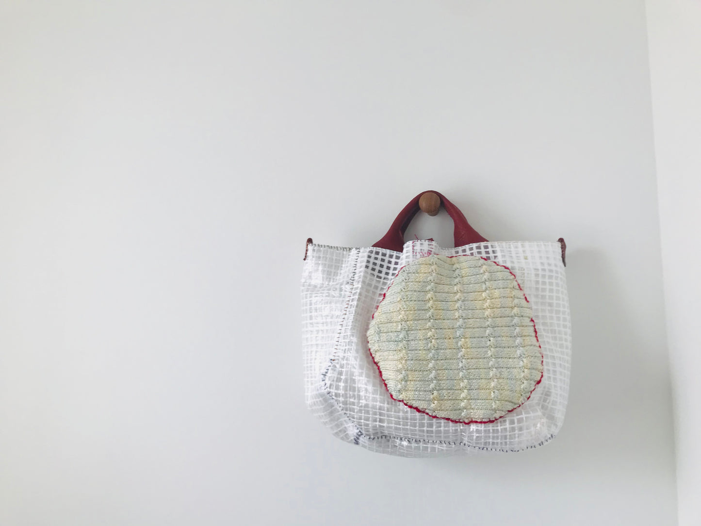 Bag   手縫いのバッグ　布製　スローファッション　ハンドメイド　2032