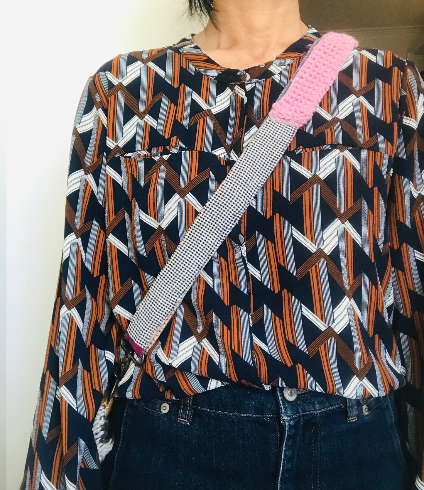strap Hand Knitted Strap Wool Fabric Yarn Shoulder Strap Slow Fashion Handmade 1899 