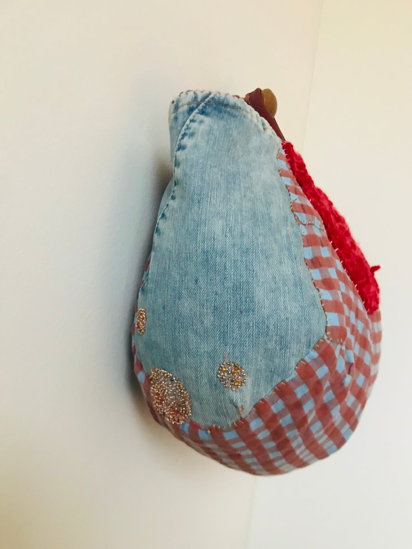 Bag   手縫いのバッグ　布製　トートバッグ　スローファッション　ハンドメイド　2093