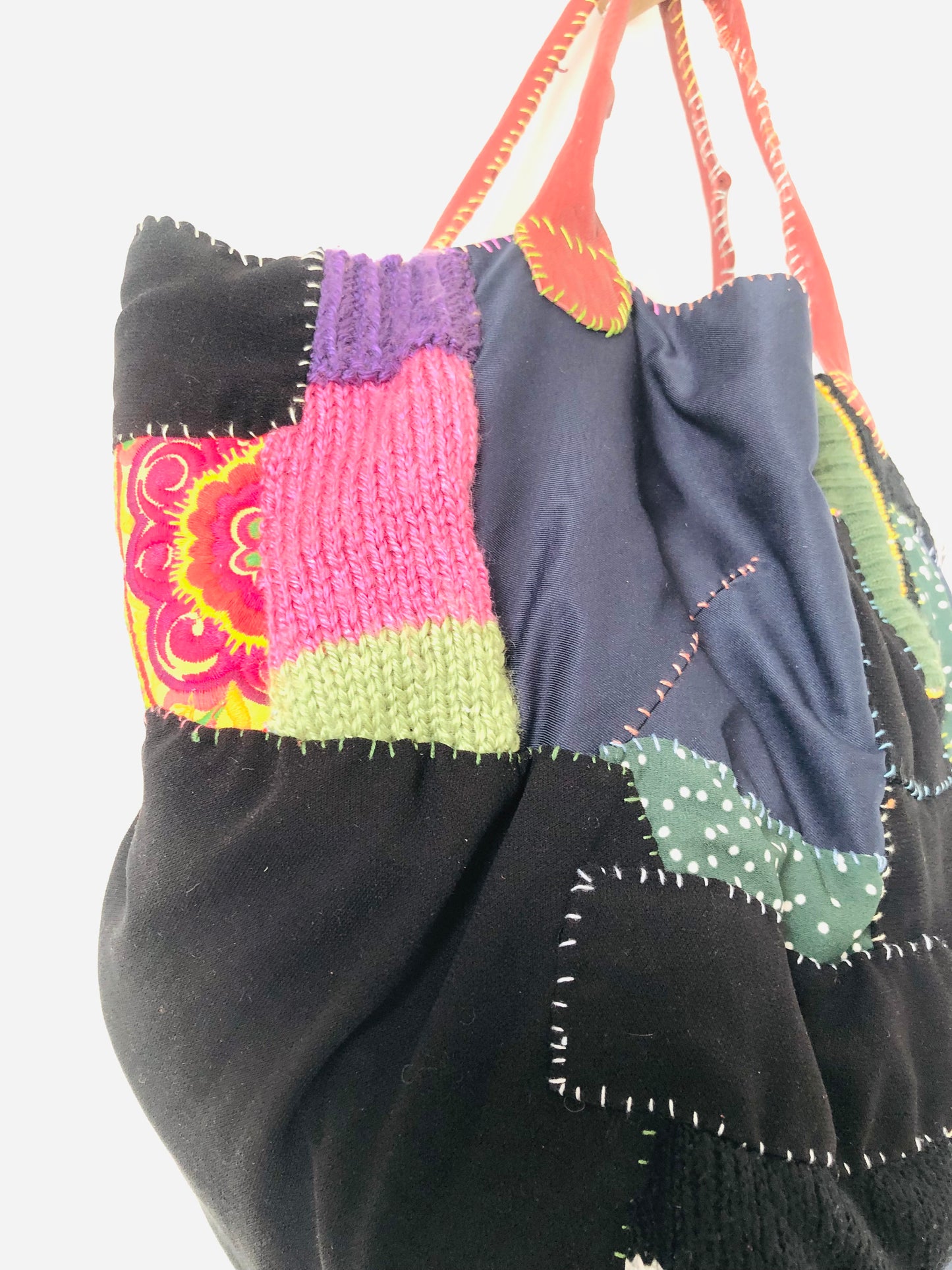 Bag Hand-sewn cloth tote bag Slow fashion Handmade 2474