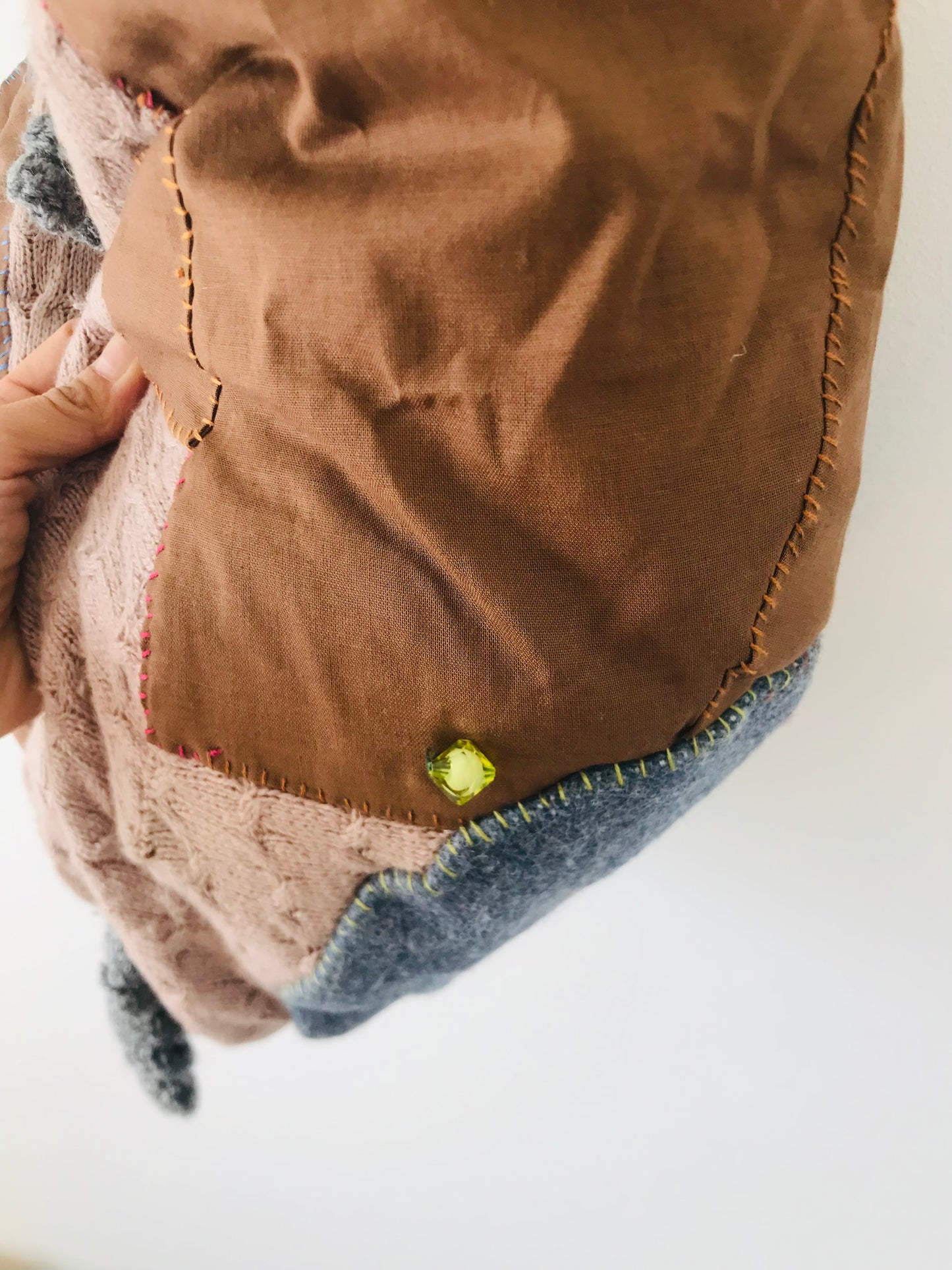 Bag Hand-sewn bag Fabric Slow fashion Handmade 2035