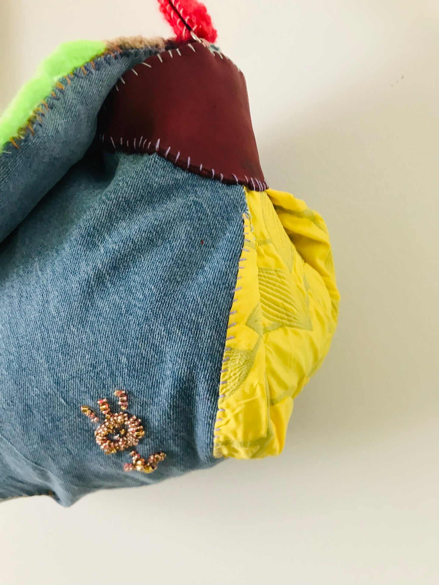 Bag Hand-sewn bag Fabric Pochette Shoulder bag Slow fashion Handmade 1949