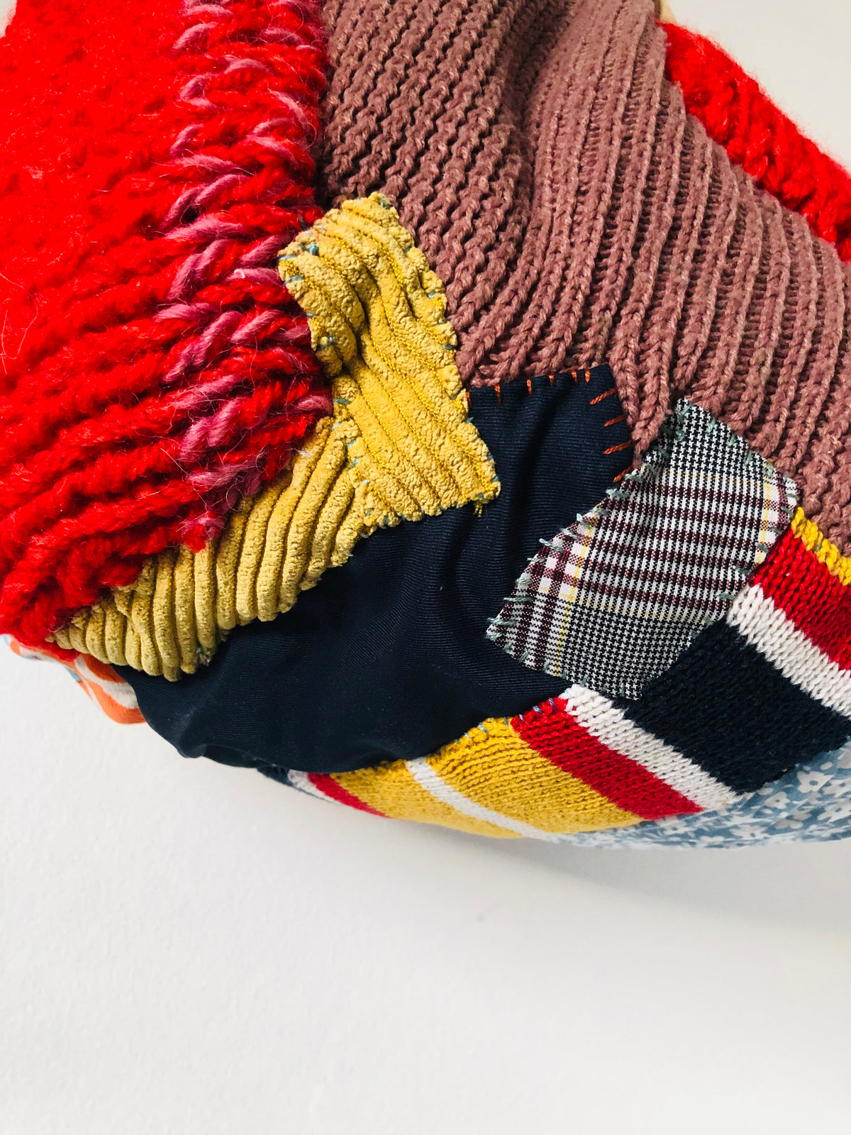 Bag: Hand-stitched fabric tote bag, slow fashion, handmade, 2548