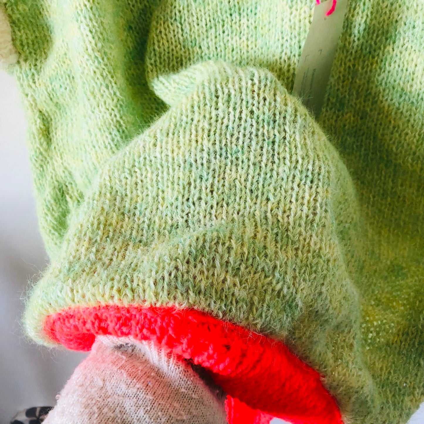 Vest, Sweater, Knitting, Yarn, Wool, Mohair, Slow Fashion, Fancy Yarn, Short Sleeve, One-of-a-kind, 2421