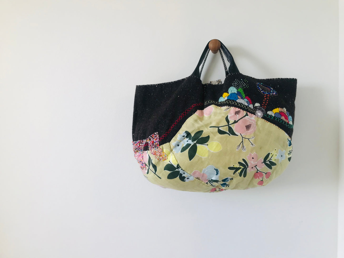 Bag Hand Sewn Bag Fabric Slow Fashion Handmade 1660