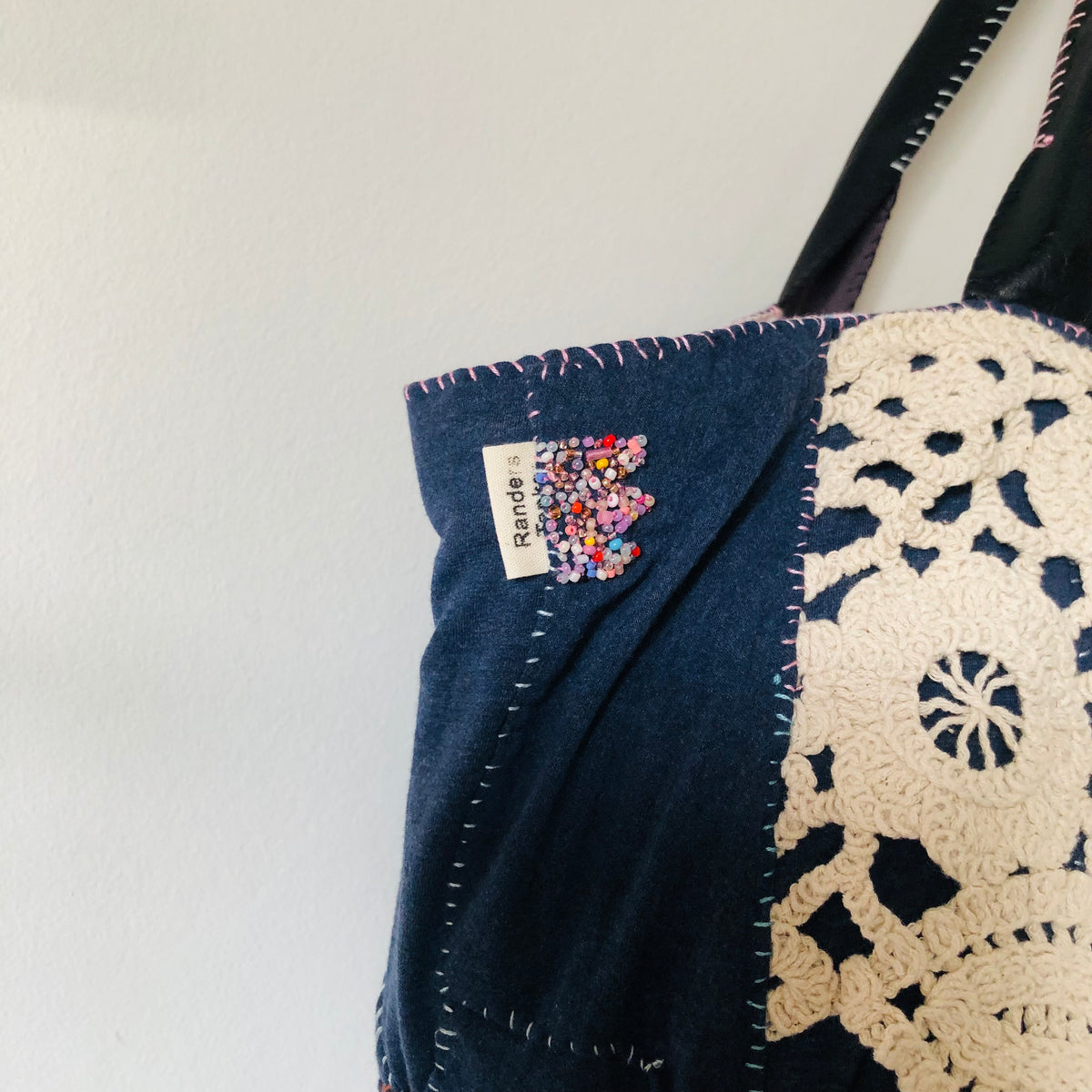 Bag Hand-stitched bag, fabric, tote bag, slow fashion, handmade, 2547