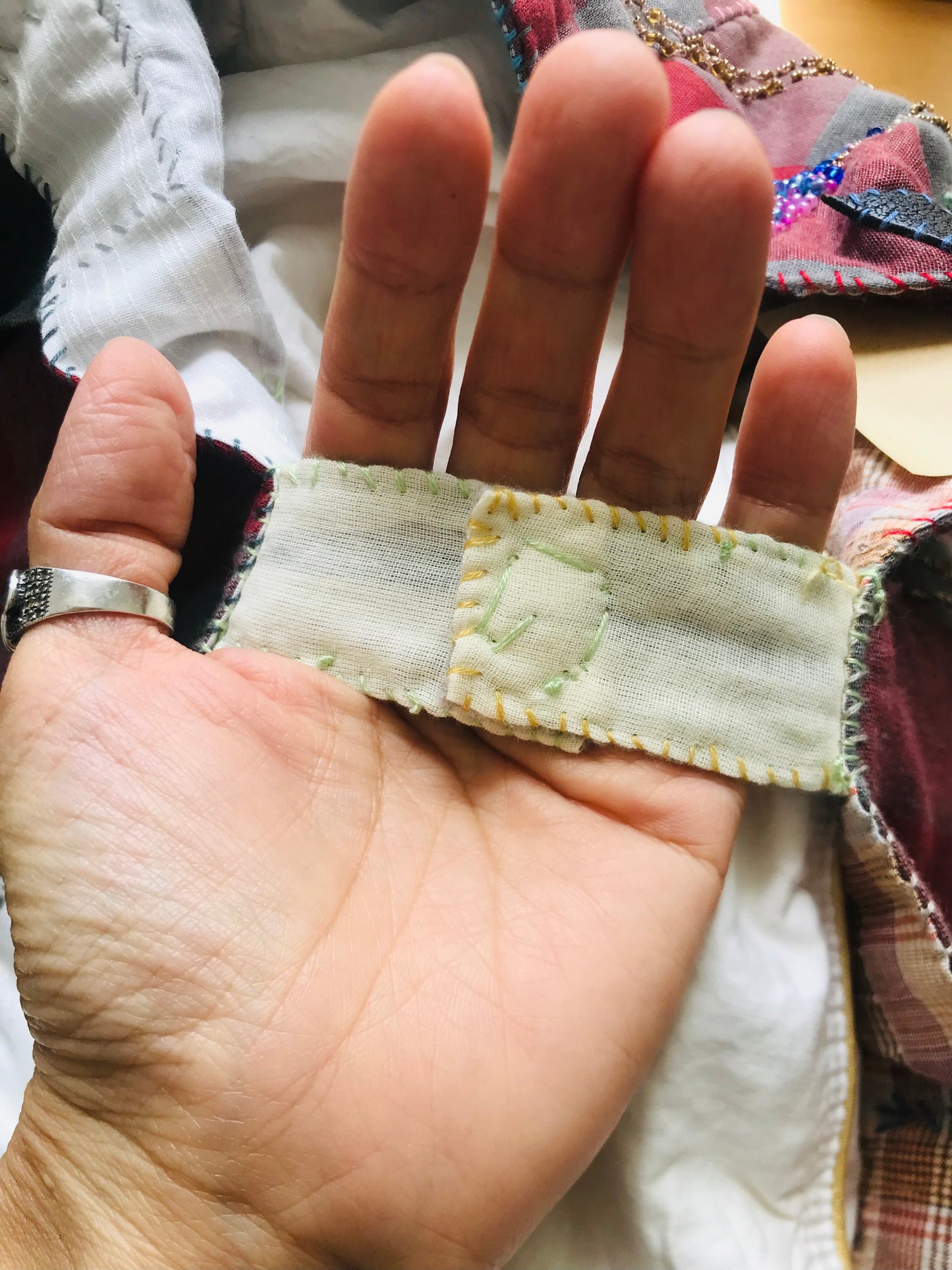 Bag Hand-sewn bag Fabric Slow fashion Handmade 2034