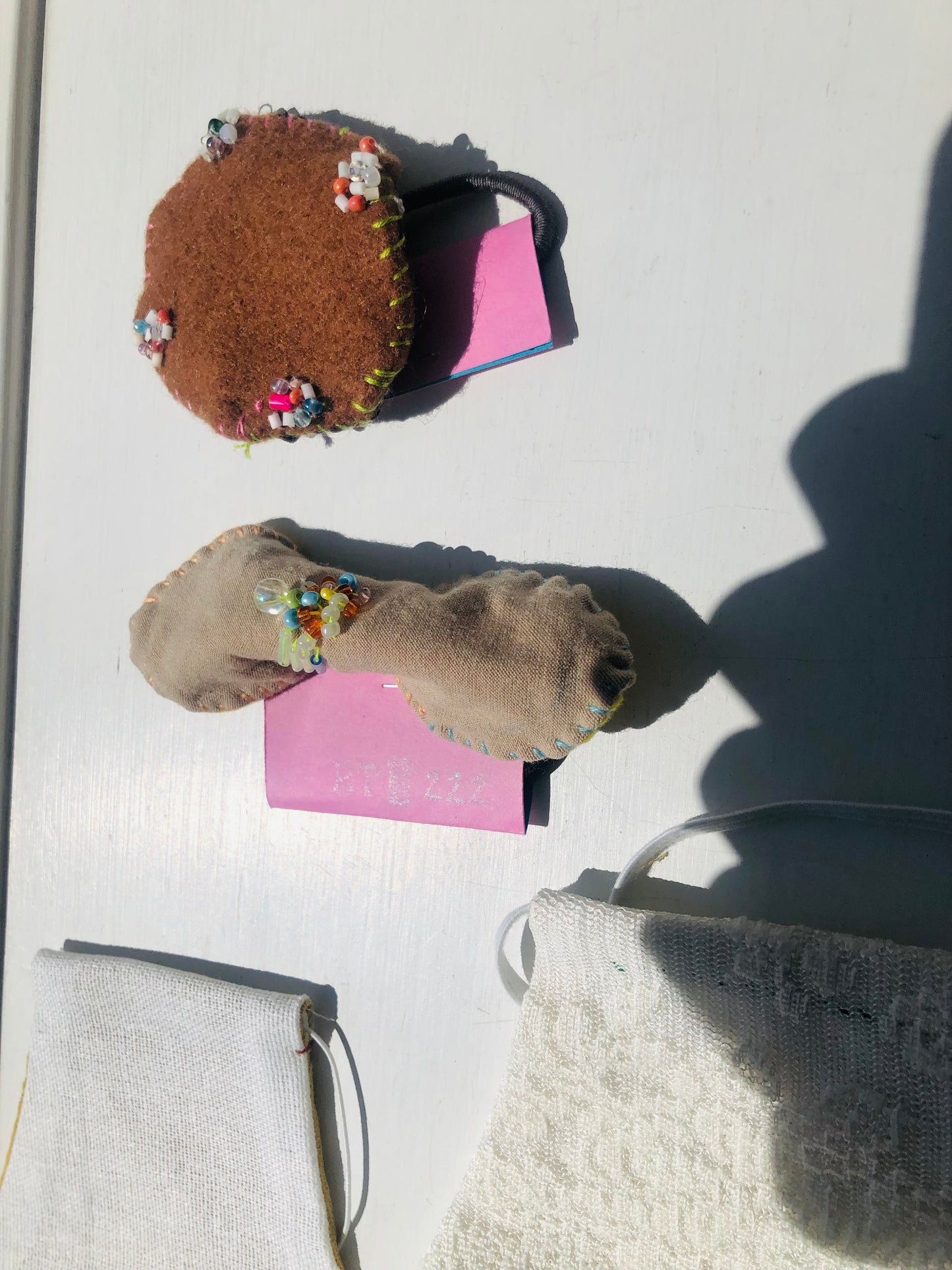 ヘミマァセット　 小物　ヘアゴム　手縫いマスク　布製　スローファッション　ハンドメイド　2462