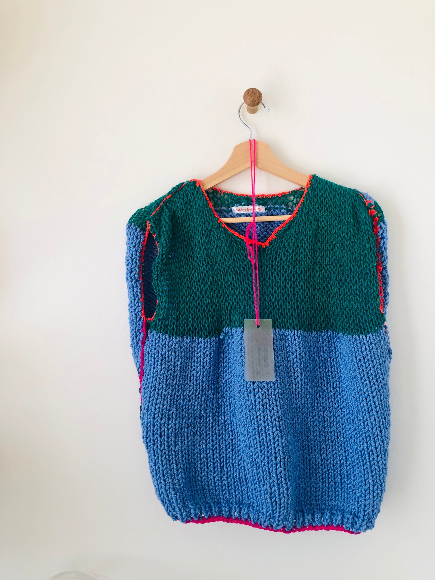 Sweater, hand-knitted, slow fashion, fancy yarn, one of a kind, short-sleeved, 2510