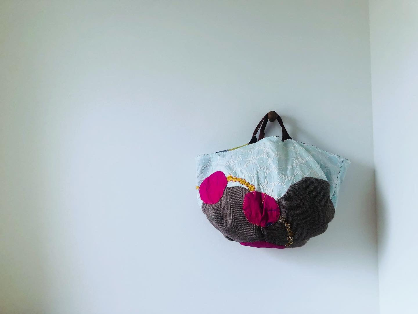 Bag Hand-sewn bag Fabric Slow fashion Handmade 1970