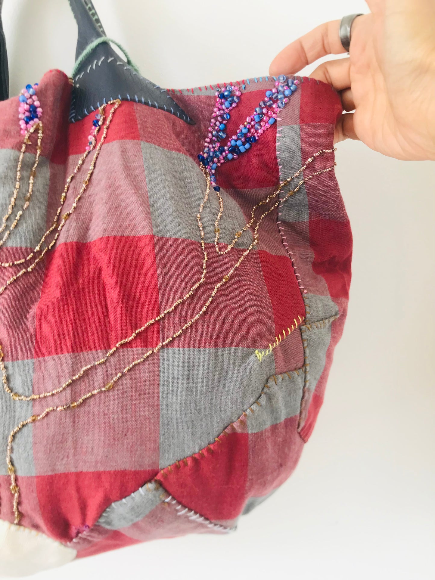 Bag Hand-sewn bag Fabric Slow fashion Handmade 2034