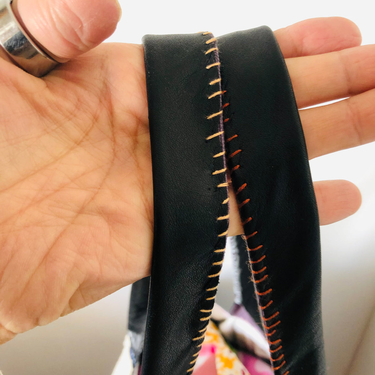 Bag Hand-stitched bag, fabric, tote bag, slow fashion, handmade, 2547