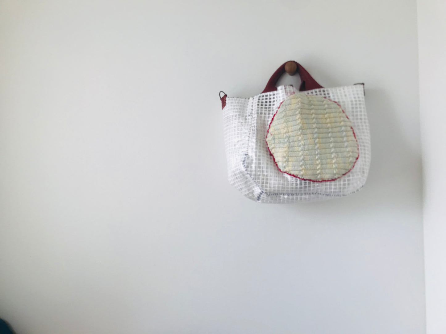 Bag   手縫いのバッグ　布製　スローファッション　ハンドメイド　2032