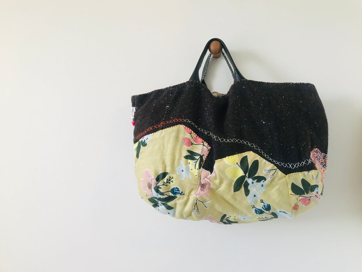 Bag Hand Sewn Bag Fabric Slow Fashion Handmade 1660