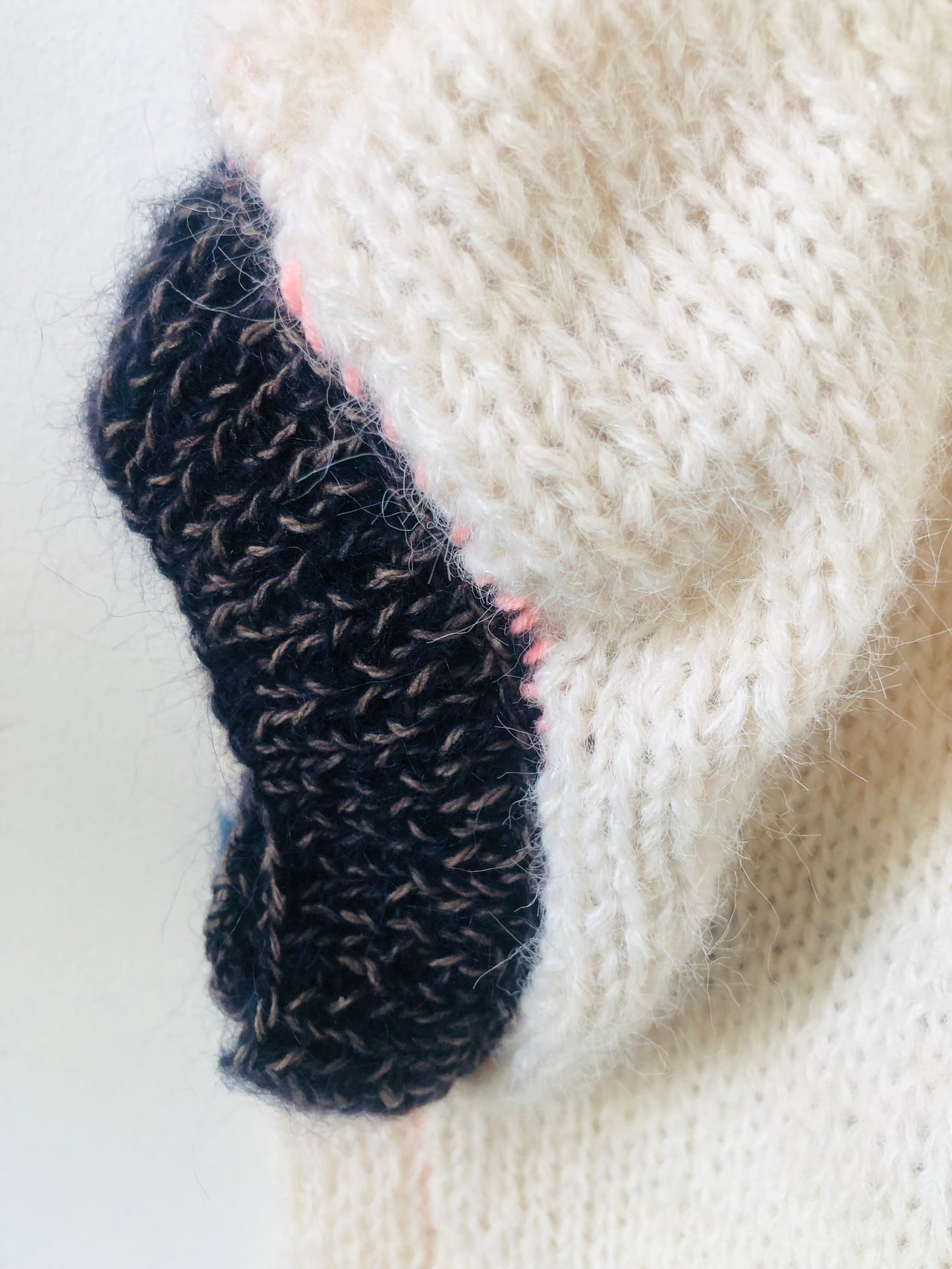 Short-sleeved knit sweater, summer sweater, knitting, yarn, wool, mohair, slow fashion, fancy yarn, short-sleeved, one-of-a-kind, 2446