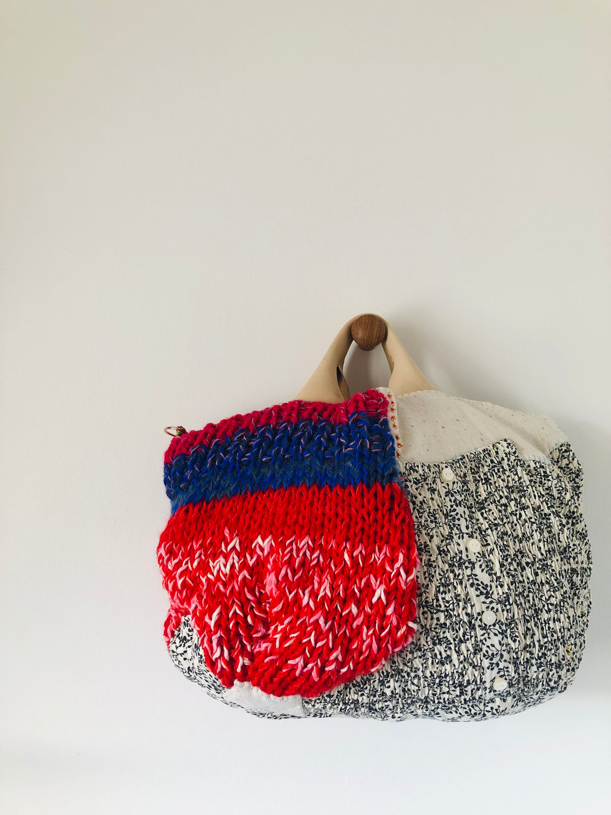 Bag, Hand-stitched bag, Fabric, Tote bag, Slow fashion, Handmade, 2544