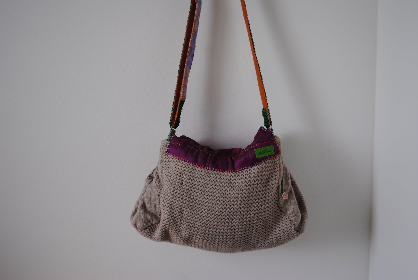 Bag   手縫いのバッグ　布製　ポシェット  肩掛けバッグ　スローファッション　ハンドメイド　2020