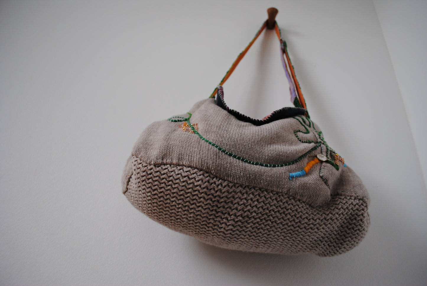 Bag   手縫いのバッグ　布製　ポシェット  肩掛けバッグ　スローファッション　ハンドメイド　2020