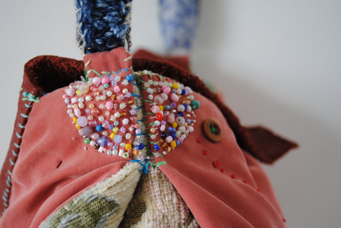 Bag Hand-sewn bag Fabric Pochette Shoulder bag Slow fashion Handmade 2018