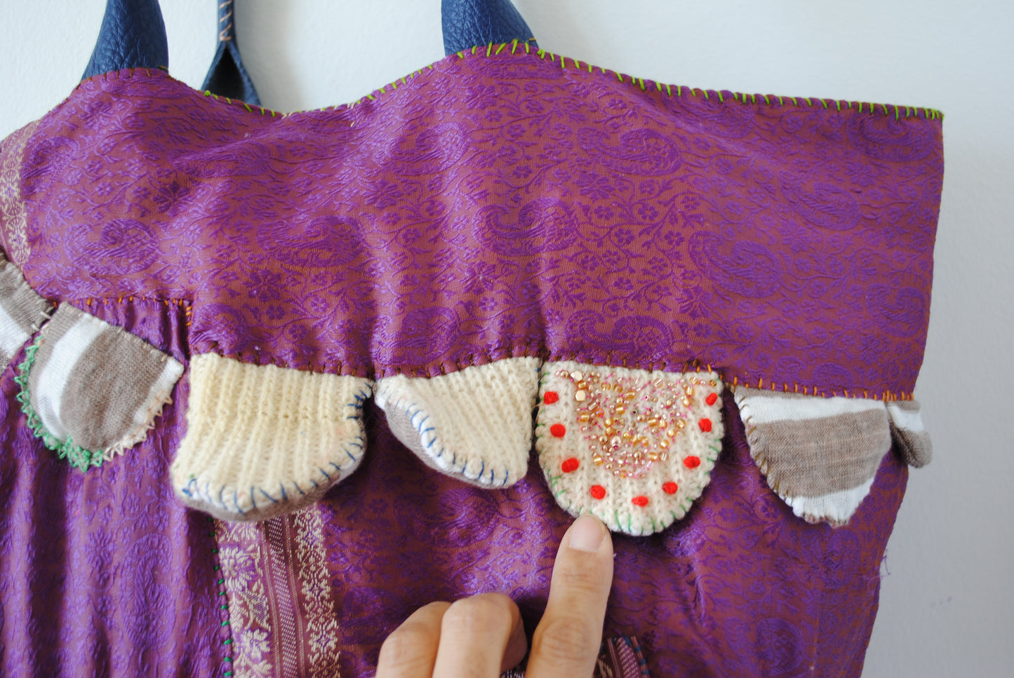 Bag Hand-sewn bag Fabric Slow fashion Handmade 2005