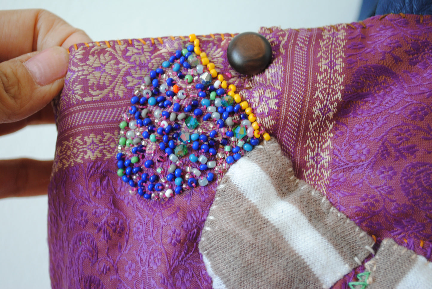 Bag Hand-sewn bag Fabric Slow fashion Handmade 2005