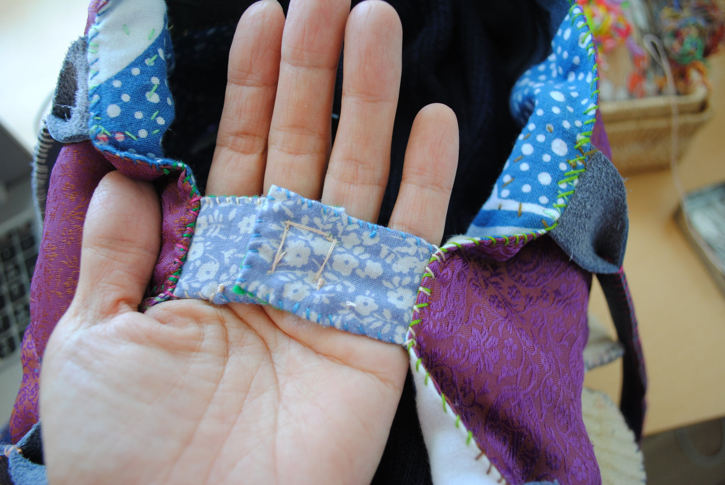 Bag Hand-sewn bag Fabric Slow fashion Handmade 2005