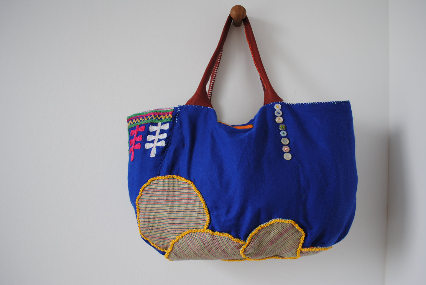 Bag   手縫いのバッグ　布製　スローファッション　ハンドメイド　2019