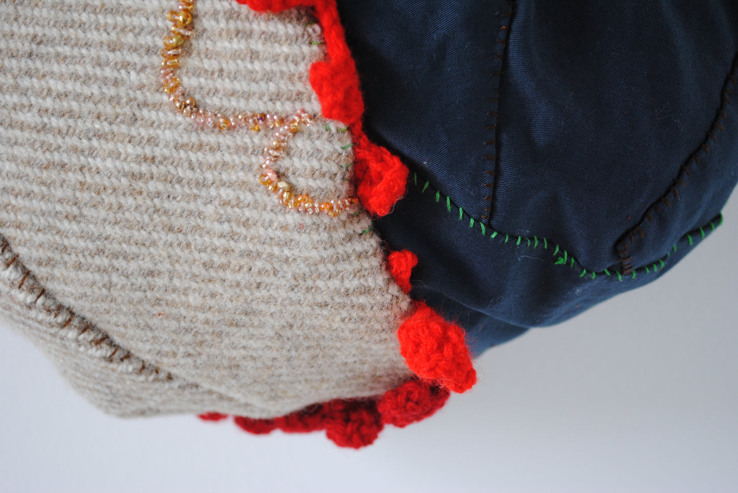 Bag   手縫いのバッグ　布製　スローファッション　ハンドメイド　2015